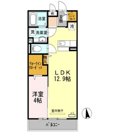 平野駅 徒歩11分 1階の物件間取画像